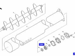 061080425 ТРУБА ШНЕКА Лида 1600
