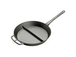 2-х секционная чугунная сковорода 800