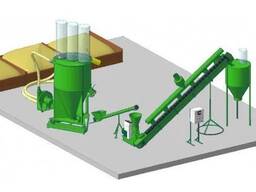 Установка (линия) гранулирования КГ-1,0 мини