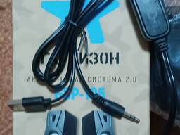 Акустическая система 2.0 колонки 6 Ватт 2,5" USB подключение
