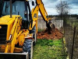 Аренда экскаватора-погрузчика JCB. Аренда автокрана