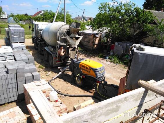 Аренда мини бетононасоса, доставка свежего бетона, миксер бетономешалка ...