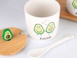Банки для сыпучих продуктов в наборе 3 шт. Авокадо - фото 1
