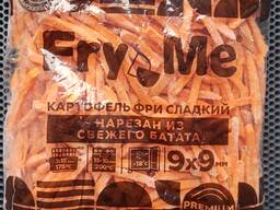 Батат Сладкий картофель фри WeFry, 4*2,5кг в НАЛИЧИИ!