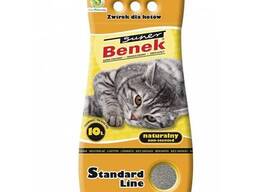 Benek Standart Naturalny - бентонитовый наполнитель для кота без запаха