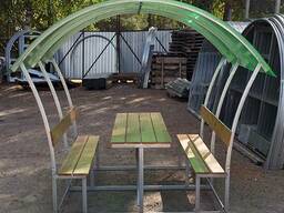 Беседка садовая «Астра эконом» с поликарбонатом.