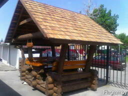 Беседка со сруба