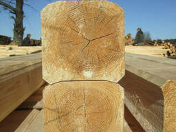 Брус профилированный трапецевидный профиль