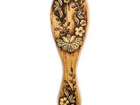 Массажная расческа деревянная «Полевые цветы» береста AZ6YLV - фото 3