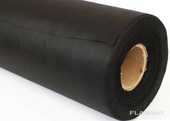 Спанбонд черный 6,3м*60 г/м² мульчирующий материал с УФ стабилизатором