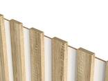 Декоративные стеновые реечные панели белый/сонома - фото 2