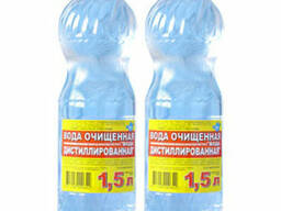 Дистиллированная вода 1,5л 5л 19л 1000л