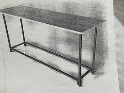 Длинный стол из дуба