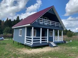 Дом Каркасный под ключ 7х8 м по проекту Уивила