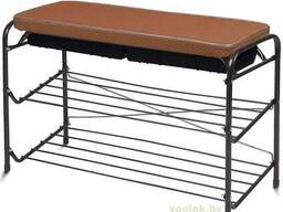 Этажерка для обуви с мягким сиденьем и ящиком NIKA ЭТП3
