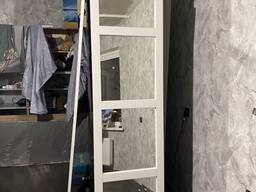 Фасады(Двери) из массива дуба 2240*577 с зеркальными вставками