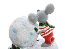 Фигурка «Мышонок со снежным комом» I6NLZS
