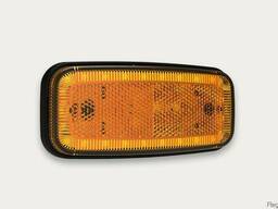 Фонарь габаритный LED 12-36В, жёлтый со светоотражателем и п
