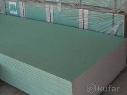 Гипсокартон потолочный влагостойкий Knauf 2500x1200x9,5 мм