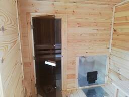 Готовая баня из профилированного бруса Флагман 2,3