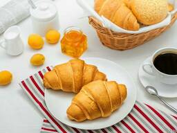 Круассаны с шоколадом, круассаны с джемом