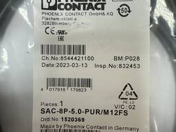 Кабель для датчика PHOENIX CONTACT SAC-8P-5.0-PUR/M12FS