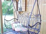 Качели кованые садовые на заказ - фото 3