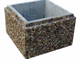 Камень бетонный столбовой "Козинаки", по технологии мытый бетон