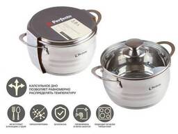 Кастрюля из нерж. стали, 3.5 л, ф 20 x 11.5, серия Arcelia (Арселия), Perfecto Linea