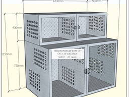 Клетка ветеринарная для животных из нерж стали