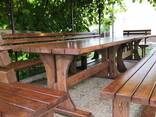 Комплект мебели для отдыха ( стол 2 скамьи) - фото 2
