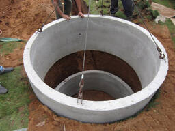 Копка канализации из бетонных колец на 3, 4, 5, 6, 7, 8 кубов для 2, 3, 4 человек.