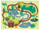 Ковер, короткий ворс, джунгли, деревья, 133x100 см, ikea, икея Дьюнгельског - фото 3