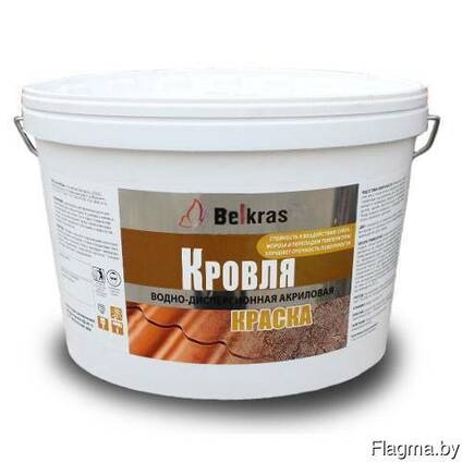 Краска для шифера акриловая «Белкрас Кровля» от 2,4 руб. — Купить в ...