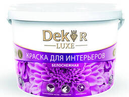 Краска ВД-АК 216 "Dekor" для интерьеров белоснежная 3 кг