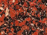 Красный гранит Капустинский (плитка, брусчатка, слэбы) - фото 1