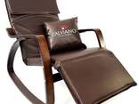 Кресло-качалка Calviano Comfort 1 коричневое - фото 3
