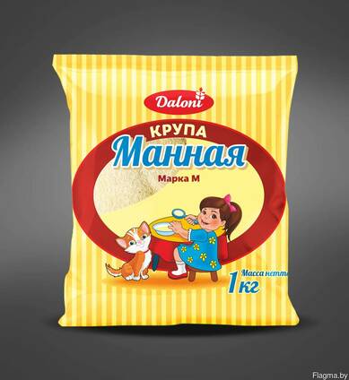 Крупа манная Daloni марка М (1 кг)