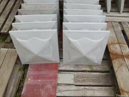 Крышки шляпки на забор. Парапет на забор.