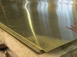 Латунный лист Л63, ЛС59-1; от 0,5мм и больше