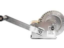 Лебедка ручная 0,5т TOR LHW-1200 (г/п 0,5 т, длина троса 10 м) барабанная