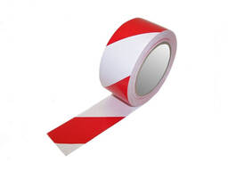 Лента оградительная 75х200 пог. м (красно-белая)