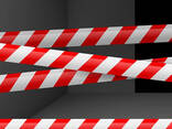 Лента оградительная 75х200 пог. м (красно-белая) - фото 3