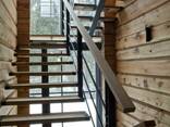 Лестница на второй этаж перила - фото 3