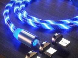 Магнитный кабель для зарядки USB 3 в 1 LED KK21S ( 4 цвета ) 1 м