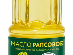 Масло рапсовое раф. дез. оптом в бутылках и наливом.