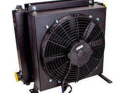 Маслоохладитель CST160, 12 В, 140 л/мин, термореле 50 С, нагнетание воздуха к радиатору. ..