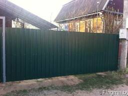Забор из металлопрофиля под ключ в Минске и Минской области