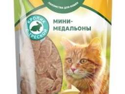 Мини-медальоны из кролика с треской для кошек, 40 г. Triol (арт. ТР 20171026)