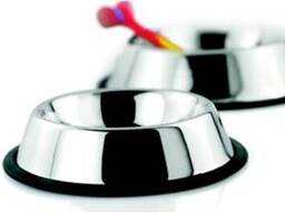 Миска металлическая For Friends противоскользящая для собак, несколько размеров